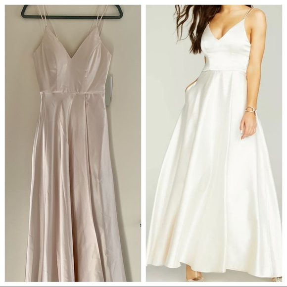 Sequin Hearts Dresses & Skirts - Sequin hearts double strap satin ballgown